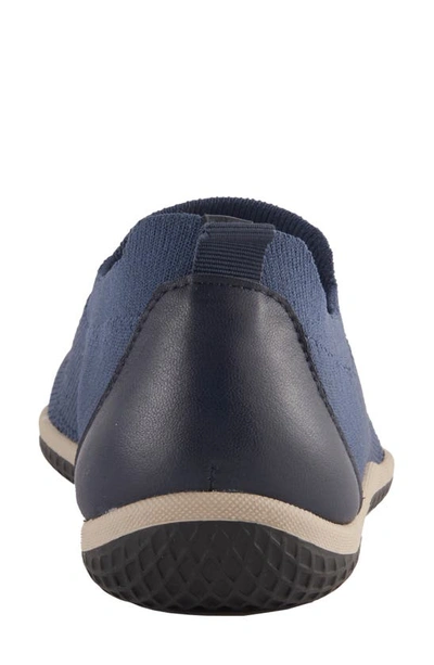 Shop David Tate Gossip Slip-on Sneaker In Navy Fabric