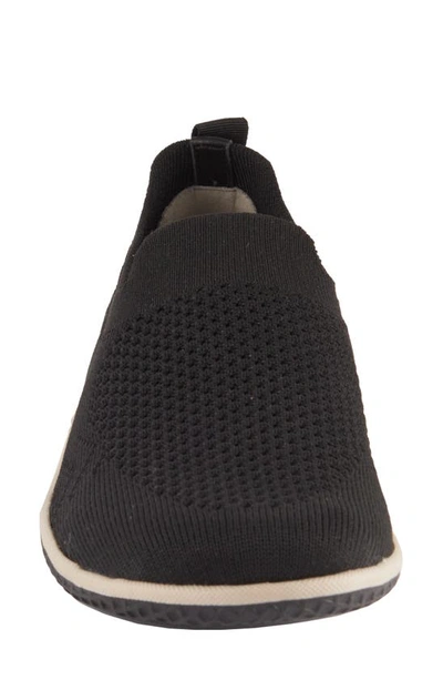 Shop David Tate Gossip Slip-on Sneaker In Black Fabric