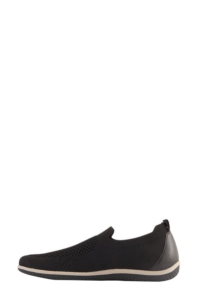 Shop David Tate Gossip Slip-on Sneaker In Black Fabric