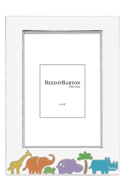 Shop Reed & Barton Jungle Parade 4 X 6-inch Picture Frame In Metallic Tones