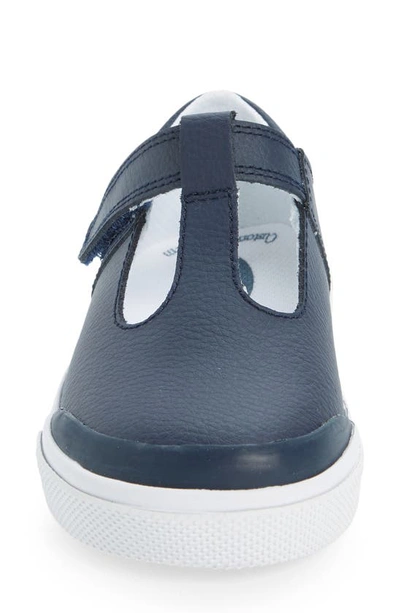Shop Footmates Drew Mary Jane Sneaker In Navy Leather