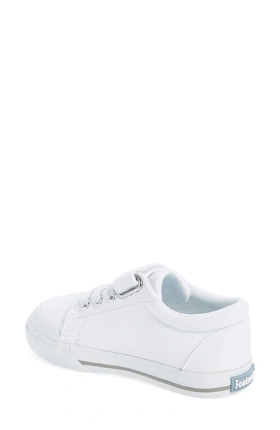 Shop Footmates Hook & Look Sneaker In White