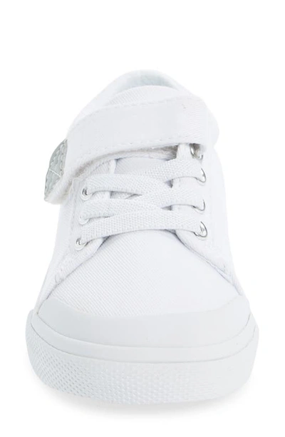 Shop Footmates Hook & Look Sneaker In White