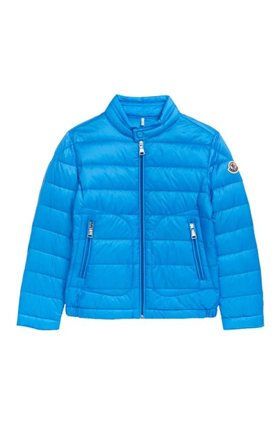 Shop Moncler Kids' Acorus Down Jacket In Blue