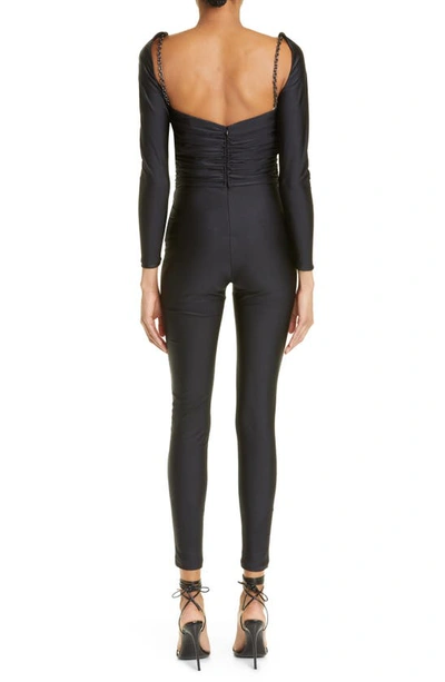 Shop Dundas Holly Halter Neck Jumpsuit In Black