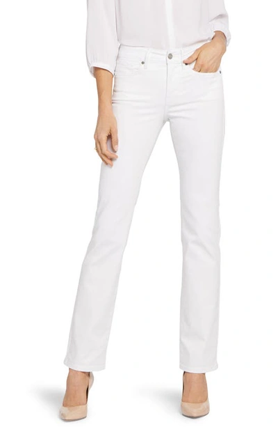 Nydj Marilyn Straight Leg Jeans In Optic White
