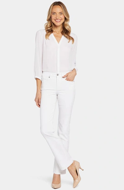 Nydj Marilyn Straight Leg Jeans In Optic White