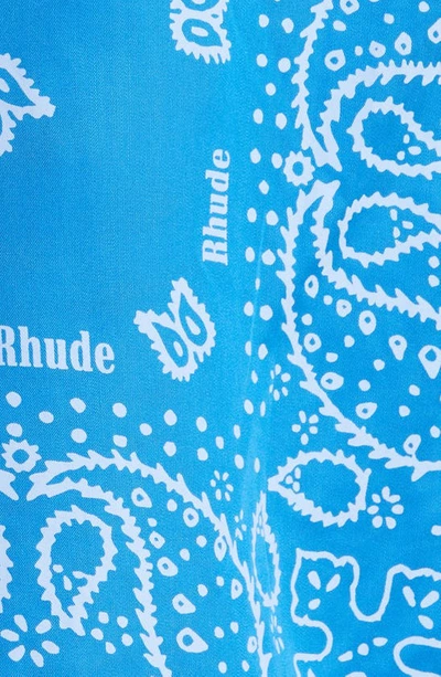 RHUDE Bandana Shirt Blue - Wrong Weather