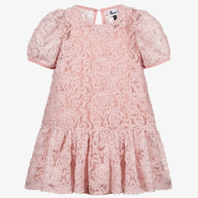 Shop The Tiny Universe Girls Pink Tulle Flower Dress