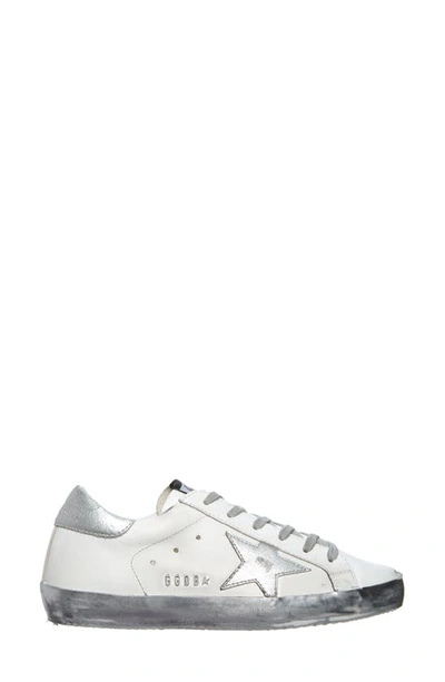 Shop Golden Goose Super-star Sneaker In White/ Silver/ Ice