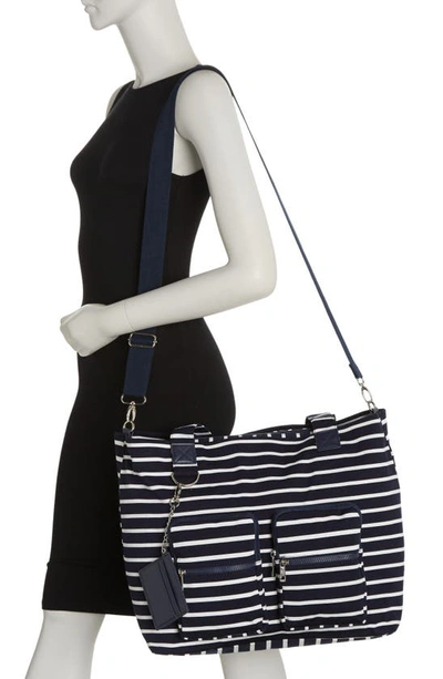 Madden girl shop striped weekender bag