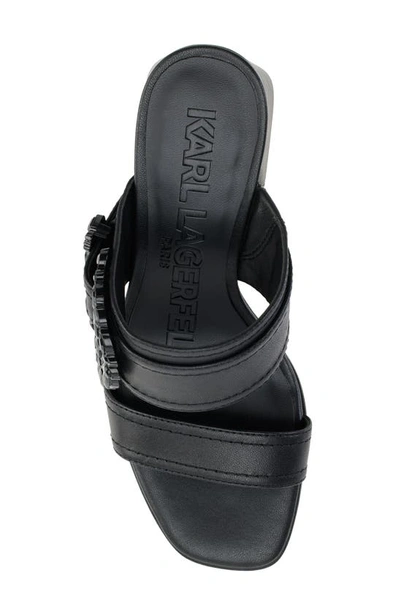 Shop Karl Lagerfeld Sylvie Sandal In Black