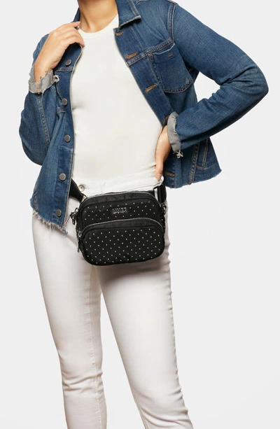 Shop Aimee Kestenberg Not Your Basic Mama Convertible Crossbody In Black Micro Stud