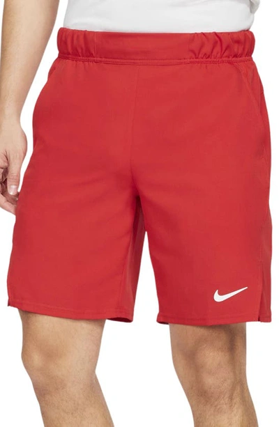 Shop Nike Court Dri-fit Victory Athletic Shorts In University Red/ White