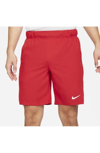 Shop Nike Court Dri-fit Victory Athletic Shorts In University Red/ White