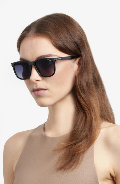 Carrera Eyewear 54mm Rectangular Sunglasses In Black Grey Shaded