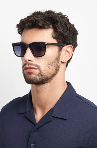 Carrera Eyewear 54mm Rectangular Sunglasses In Black Grey Shaded