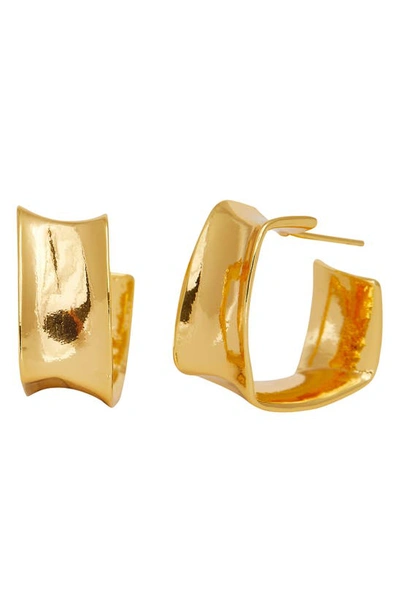 Shop Petit Moments Pari Hoop Earrings In Gold