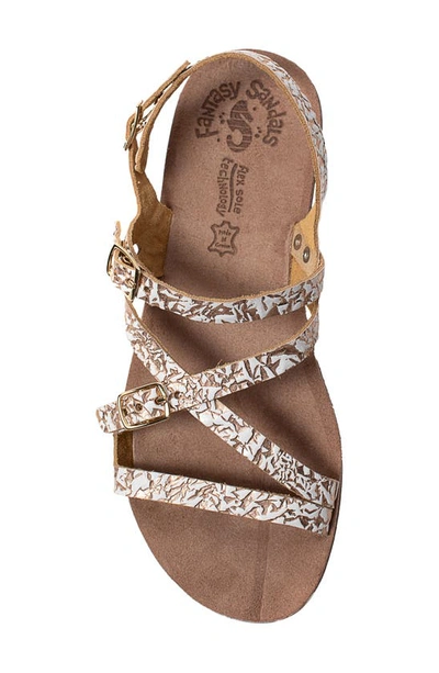 Shop Fantasy Sandals Dalia Strappy Sandal In White Dynamite