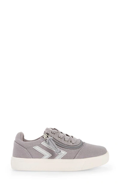 Shop Billy Footwear Kids' Billy Cs Low Sneaker In Grey Silver