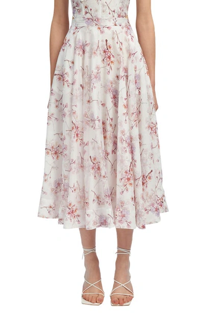 Shop Bardot Gracious Floral Midi Skirt In Blossom