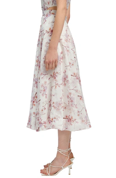 Shop Bardot Gracious Floral Midi Skirt In Blossom