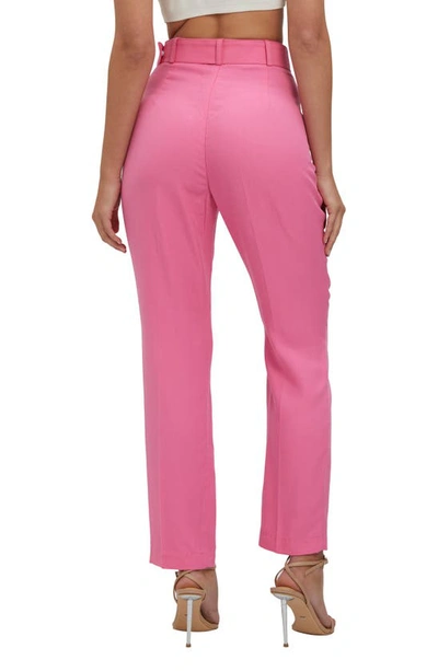 Shop Bardot Therese Buckle Pants In Pink Pop