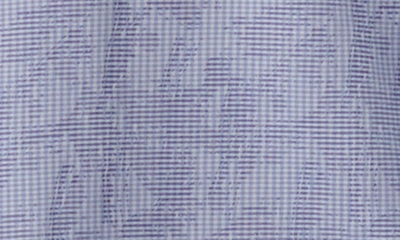 Bugatchi Shaped Fit Print Stretch Cotton Button-up Shirt In Air Blue