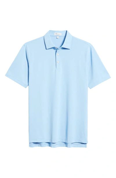 Peter Millar Solid Performance Polo In Cottage Blue