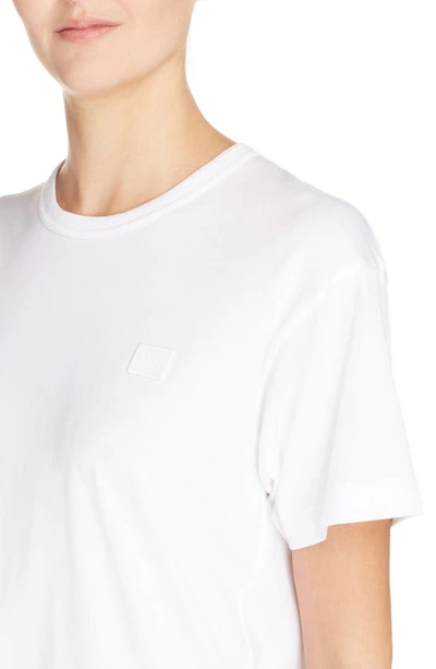 Shop Acne Studios Gender Inclusive Nash Face Patch T-shirt In White