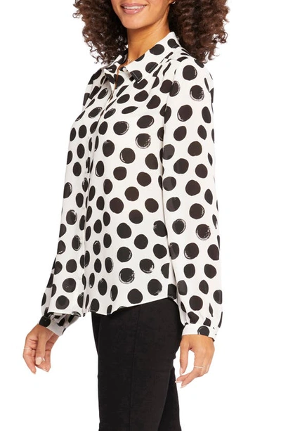 Shop Nydj Modern Blouse In Ramona Dots