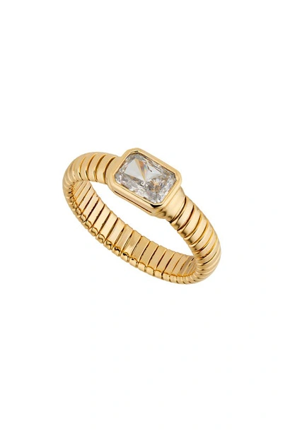 Shop Nadri Omega Flex Ring In Gold