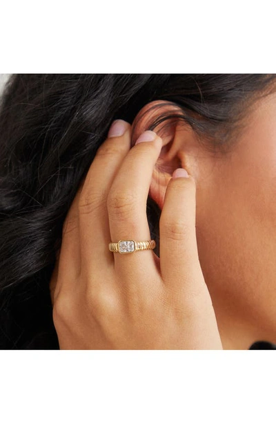 Shop Nadri Omega Flex Ring In Gold