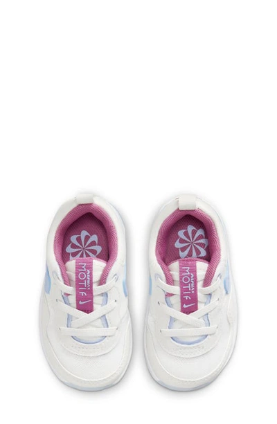 Shop Nike Kids' Air Max Motif Sneaker In White/ Fuchsia/ White/ Blue