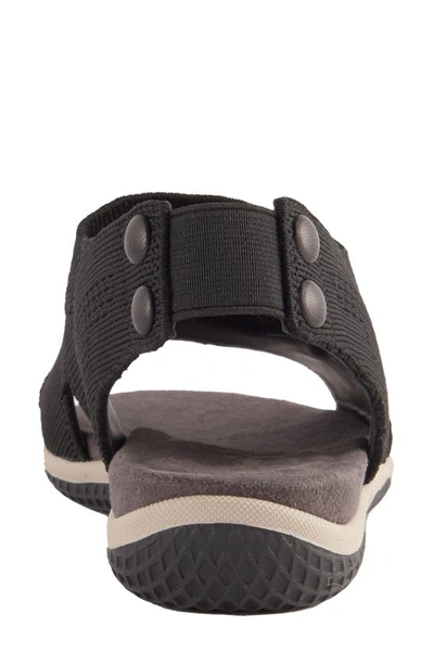 David Tate Mission Slingback Sandal In Black Fabric