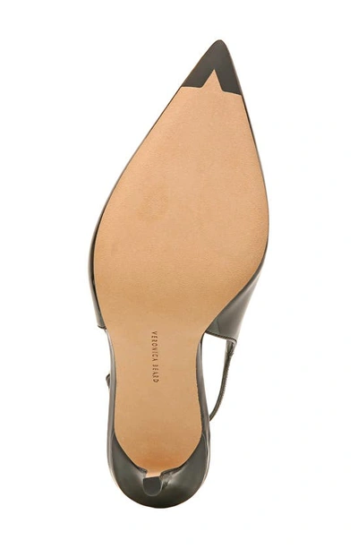 Shop Veronica Beard Lisa Slingback Pointed Toe Pump In Black Patent Leather
