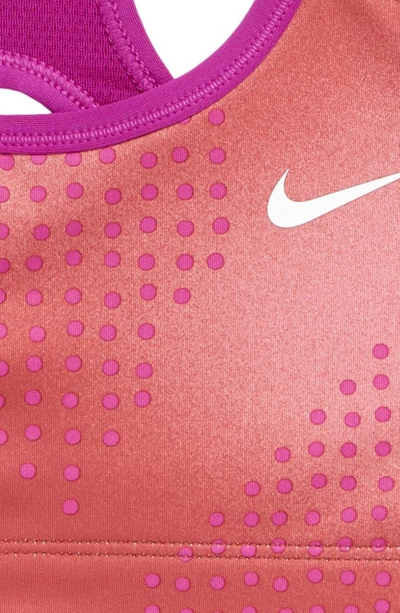 Nike Swoosh Big Kids' (girls') Reversible Sports Bra In Viv Purple/ Pink/ Lilac/ White