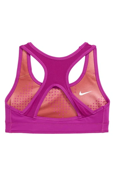 Nike Swoosh Big Kids' (girls') Reversible Sports Bra In Viv Purple/ Pink/ Lilac/ White