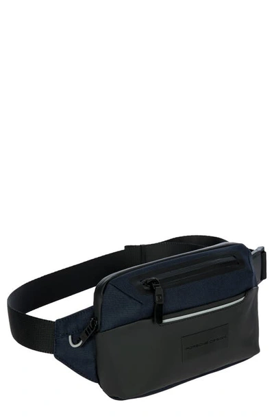Porsche Design Water Repellent Belt/crossbody Bag In Blue