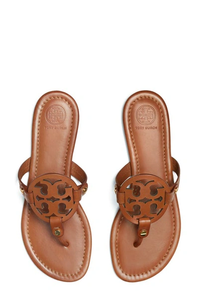 Tory Burch Metal Miller Soft Leather Sandals In Vintage Vachetta Leather