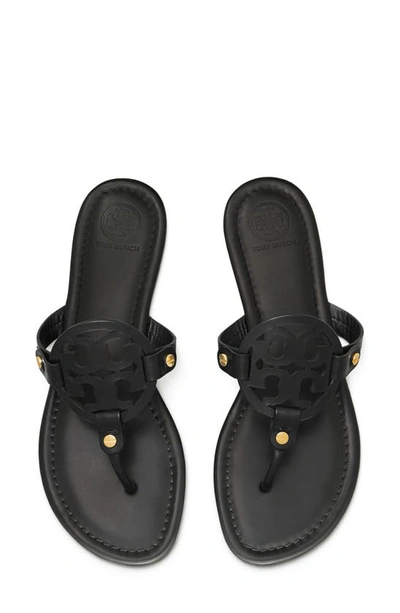 Shop Tory Burch Miller Sandal In Black Leather