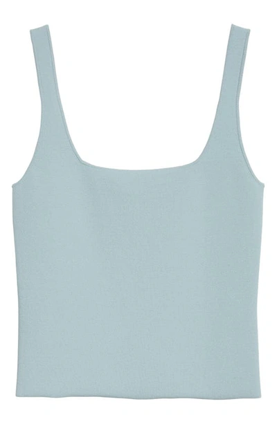 Shop Vince Square Neck Tank Top In Pale Bay