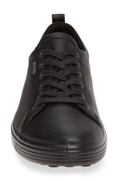 Shop Ecco Soft 7 Gore-tex® Waterproof Sneaker In Black Leather