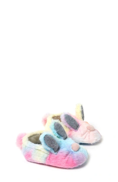 Shop Dearfoams Easter Bunny Slipper In Multi Tie Dye
