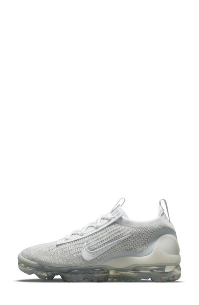 Shop Nike Air Vapormax 2021 Fk Sneaker In White/ White/ Pure Platinum
