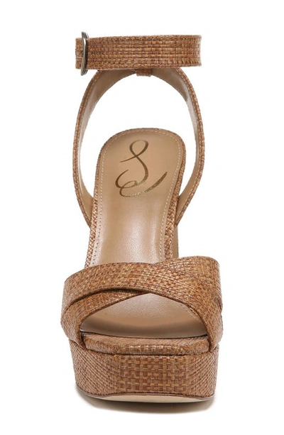 Shop Sam Edelman Kayna Ankle Strap Platform Sandal In Cuoio