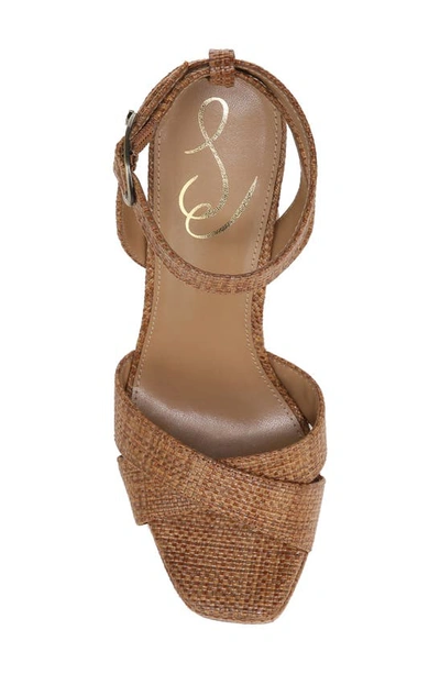 Shop Sam Edelman Kayna Ankle Strap Platform Sandal In Cuoio