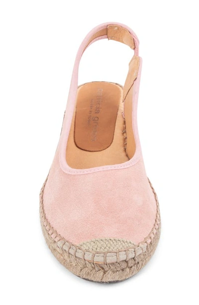 Shop Patricia Green Valencia Slingback Wedge Espadrille In Blush Pink