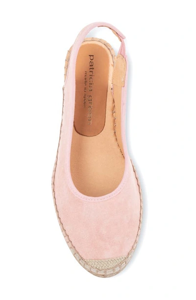 Patricia Green Valencia Slingback Wedge Espadrille In Blush Pink