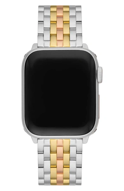 Michele Stainless Steel 20mm Apple Watch® Bracelet Watchband In Tri-tone